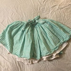 Carters checked green skirt